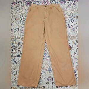 CARHARTT Men's 34x34 Painter Pants Khaki Original Dungaree Fit Carpenter Zip Fly